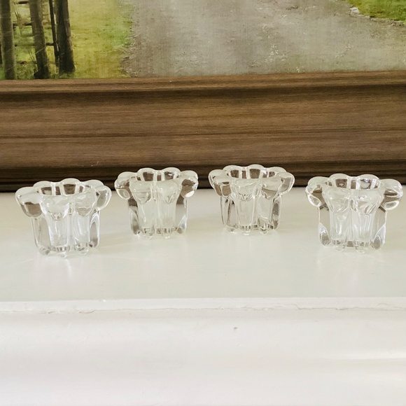 2 Sets Vintage Crystal Candle Holders Robert Alan Candle Company Original Boxes - Picture 5 of 12